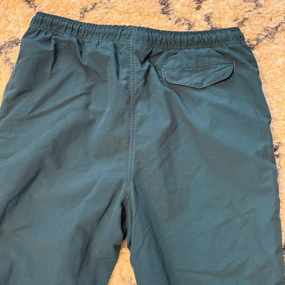 Lands' End Nylon Hiking Pants Women 10 Teal Elastic Waist Made in USA Outdoorsy - Picture 5 of 11
